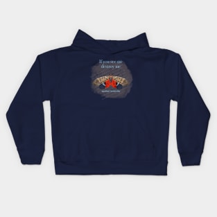Spotted Lanternfly in light blue Kids Hoodie